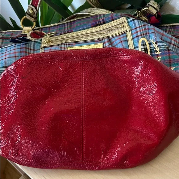 Coach Poppy Limited Edition Bella Plaid Bucket Tote 15887 - Picture 13 of 13